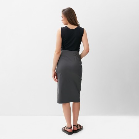 Women's skirt with Minaku: Safari color graphite, river 44-5
