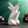 Piggy bank "Hare Origami" Bely, 18 x13x10cm