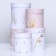Set of round boxes 5 in 1 "delicate image", 20 x 20 -14 x 14 cm