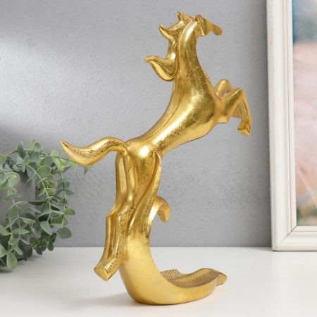 Polystone souvenir "Hall in the Wave" gold 30x27x7 cm-1
