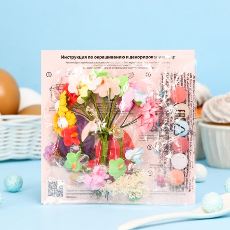 Mixtures for staining foods in the set of "flower fantasy"-2