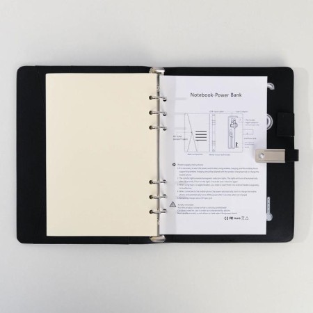 Diary with a built -in charger 8000 mAH and a flash drive 16 GB "Universal", 17.5 x 23.5 cm-7