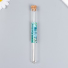 Needles metal for beads in a glass flask thin set 10 pcs Ø 0.45x100 mm 1.5x1.5x14 cm