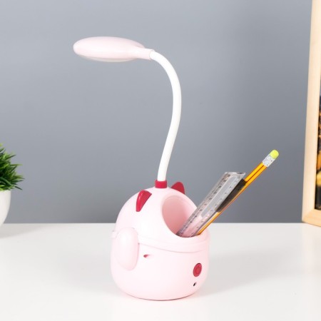 Maneck table lamp LED 3W AKB USB Pink 11.5x10x30 cm Risalux-4