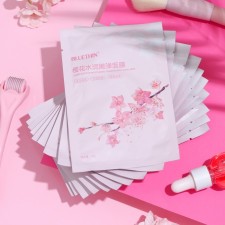 Mask Mask Moisturizer for the face with sakura extract, set of 10 pcs.