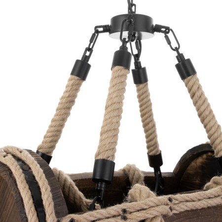 Barrel chandelier 7he27 40W Black 41x33x30 cm-6