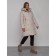 Coat insulated winter female, size 50, light-gray color