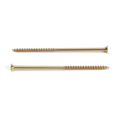Wood self -tapping screw 4.8x127 mm, large thread, yellow zinc, in package 15 kg-1