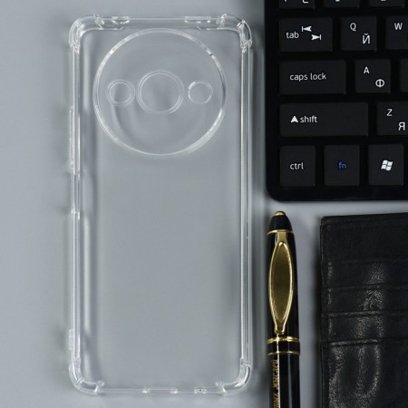 Borasco Mate case for Xiaomi Redmi A3, silicone, matte, transparent-1