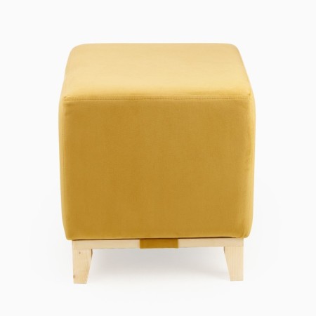 Albero Puff, Ultra Mustard fabric-1
