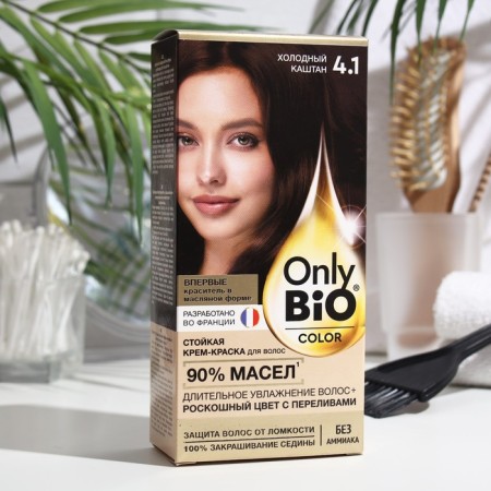 Persistent Cream for Hair Cream in the Only Bio Color series tone 4.1 Cold chestnut, 115 ml