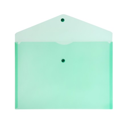 A4, 120 μm button, calligrata, transparent, green folder, green-1