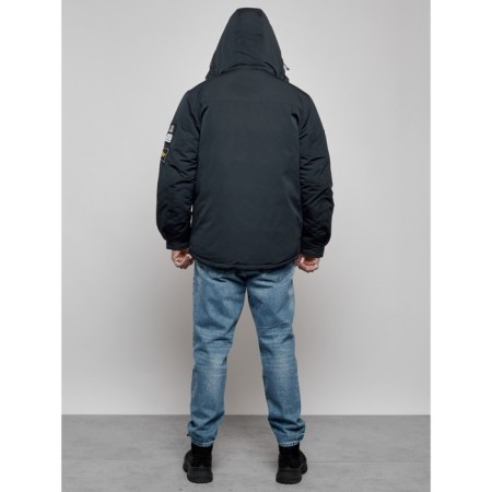 Male Winter jacket, size 48, dark blue color-4