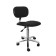 Senor+chair is low, 46 × 50 cm, pneumatic lift, five -pound chrome, black color