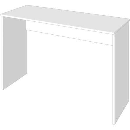 Written table, 1200x500x790, white-1