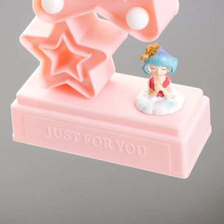 Stars nightlight 5XLED 4000K 2HAA Pink 20x12x5.5cm Risalux-5