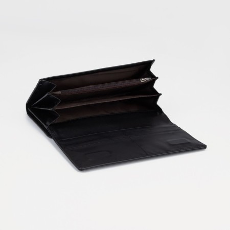 Women's wallet on magnets, black color-3