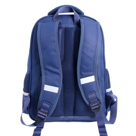 School backpack Bruno VisConti, 40 x 30 x 16 cm, ergonomic back, DAB, blue-4