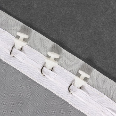 Hook for curtains, 11 × 26 mm, white color-1