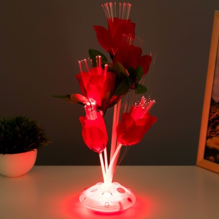 Spinker "roses" LED from batteries mix h.35 cm Risalux-3