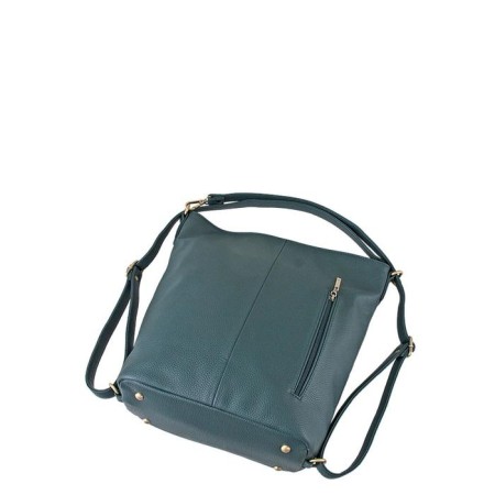 Bag Female claim. Kozh, lightning, green color-1