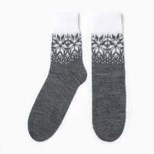 New Year. Women's socks, gray color, size 23-25