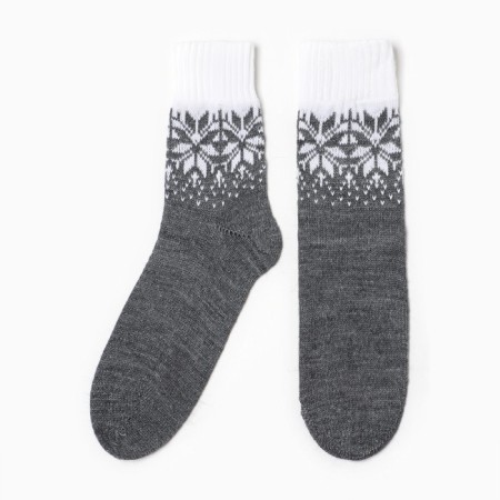 New Year. Women's socks, gray color, size 23-25