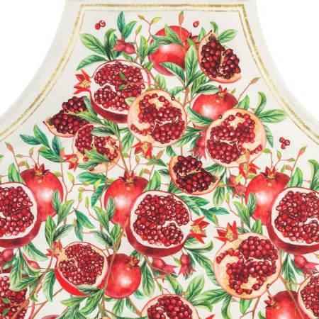 Apron "Ethel: Grenates" 70x60 cm, 100% cotton, sarzha 190 g/m²-3