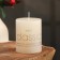 Candle-cylinder aromatic "jasmine", 6x7.5 cm