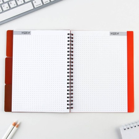 Planing with “red” dividers, soft cover, A5 format, 50 sheets-10