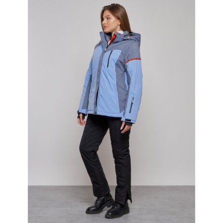 Ski jacket female, size 52, purple color-16