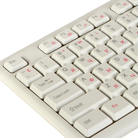 Smartbuy One 210 keyboard, wired, membrane, 104 keys, USB, white-1