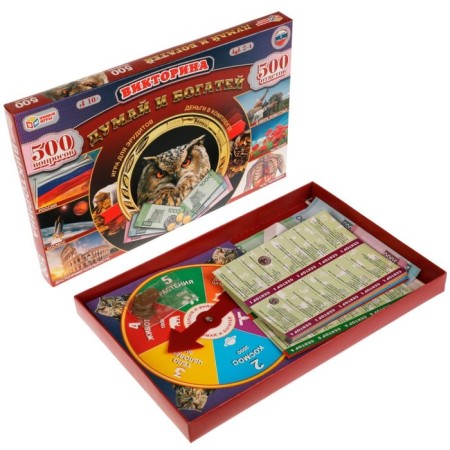 Quiz “Think and Rich”, 2-4 players, 10+-1