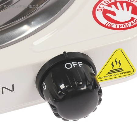 Electric tile Luazon LHP-001, 1 burner, 1000 watts, heater spiral, white-4