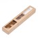 Box for 5 sweets with a shell, with a window, with thin dividers, craft 21x5x3.3 cm