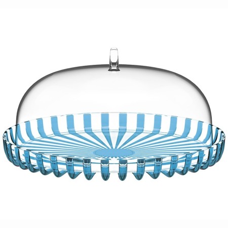 Cake stand with the Guzzini Dolcevita lid, d = 31 cm, the color is turquoise