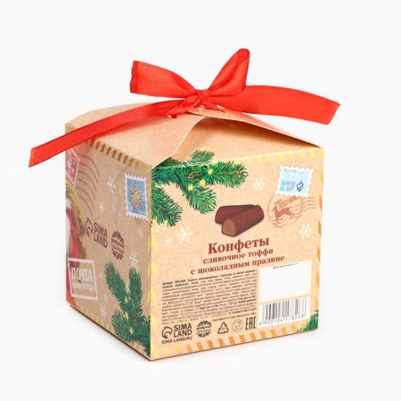 Sweets in a box with a bow "polar mail", 100 g-4