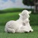 Garden figure "Sheep with a sheep" 24x17x16cm