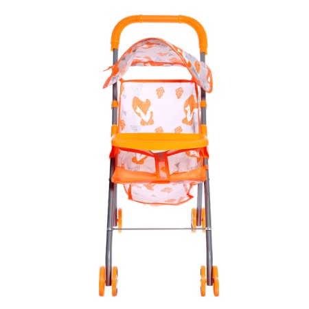 Summer stroller for dolls "Foxes", metal frame, table-7