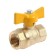 Ball the ball "Gallop" Practic DN-15 230, internal/internal thread 1/2 ", butterfly