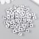 Beads for creativity plastic "Russian letters on a cube" set 10 grams 0.6x0.6 cm