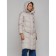 Coat insulated winter feminine, size 42, color light gray