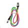 Cable Luazon, Type -C - USB, 2 A, 0.9 m, nylon braid, multi -colored