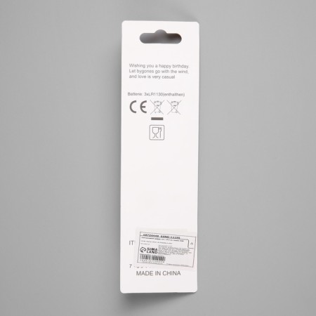 LED candle "Figure 4", 14.5 cm, from batteries LR1130x3 (included), glow of multi (RGB)-3