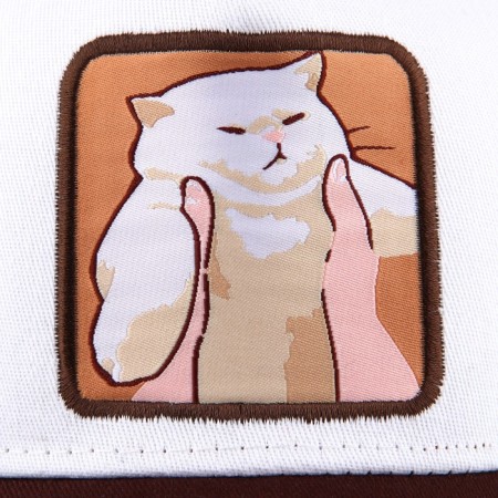 Men's cap with a grid "Cat", river 56-6