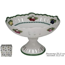 Фруктовница Lenardi «Фрукты», на ножке, d=25 см