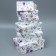 A set of boxes 10 in 1, gift packaging, “flowers”, 12 x 7 x 4 - 32.5 x 20 x 12.5 cm