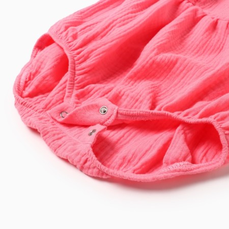 Body with ruffles crumb I am "Muslin", height 68-74 cm, pink color-2