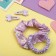 Hair Set "Militsa" 4 pcs (invisible 2 pcs - 4 cm, elastic band 2 pcs) stars, lilac