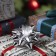 LED toy "Balt-star" 9 × 6 × 9 cm, batteries Lr44x3, glow of multi, silver